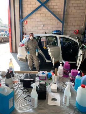 Carrocerías Igor desinfección de auto
